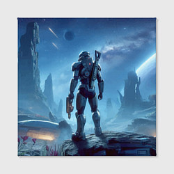 Холст квадратный Mass Effect - ai art fantasy, цвет: 3D-принт — фото 2