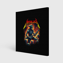 Холст квадратный Metallica - James Alan Hatfield, цвет: 3D-принт