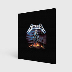 Холст квадратный Metallica - neon fantasy, цвет: 3D-принт