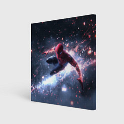 Холст квадратный Человек - паук в полете, цвет: 3D-принт