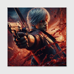 Холст квадратный Devil May Cry - Dante, цвет: 3D-принт — фото 2