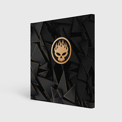 Холст квадратный The Offspring golden poly, цвет: 3D-принт