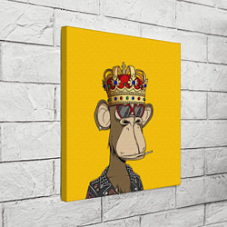 Холст квадратный NFT ape king, цвет: 3D-принт — фото 2