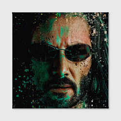 Холст квадратный Matrix - Keanu Reeves, цвет: 3D-принт — фото 2