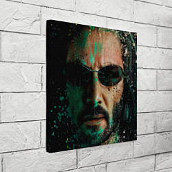 Холст квадратный Matrix - Keanu Reeves, цвет: 3D-принт — фото 2