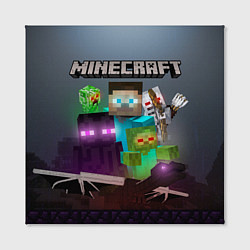Холст квадратный End and peace - Minecraft, цвет: 3D-принт — фото 2