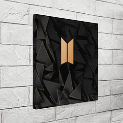 Холст квадратный BTS golden poly, цвет: 3D-принт — фото 2