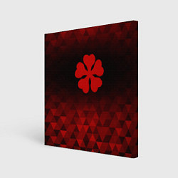 Холст квадратный Black Clover red poly, цвет: 3D-принт