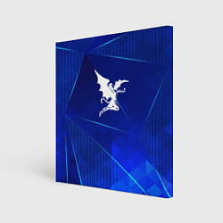 Холст квадратный Black Sabbath blue poly, цвет: 3D-принт