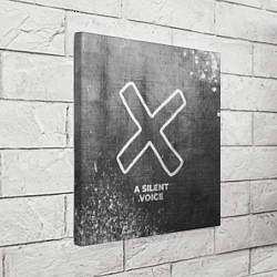 Холст квадратный A Silent Voice - grey gradient, цвет: 3D-принт — фото 2