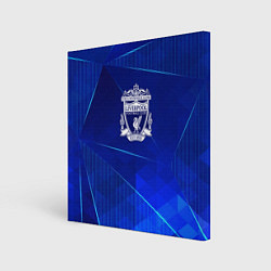 Холст квадратный Liverpool blue poly, цвет: 3D-принт