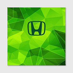 Холст квадратный Honda green poly, цвет: 3D-принт — фото 2