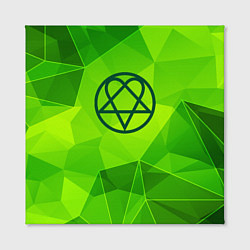 Холст квадратный HIM green poly, цвет: 3D-принт — фото 2