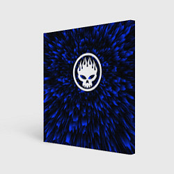 Холст квадратный The Offspring blue energy, цвет: 3D-принт