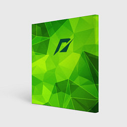 Холст квадратный Need for Speed green poly, цвет: 3D-принт