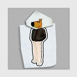 Холст квадратный Чиловый парень - свидетель мем, цвет: 3D-принт — фото 2