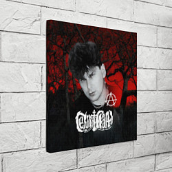 Холст квадратный Сектор газа красный лес, цвет: 3D-принт — фото 2