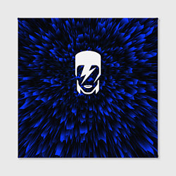 Холст квадратный David Bowie blue energy, цвет: 3D-принт — фото 2