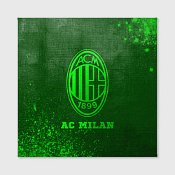 Холст квадратный AC Milan - green gradient, цвет: 3D-принт — фото 2