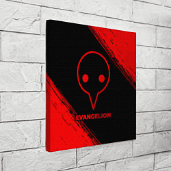 Холст квадратный Evangelion - red gradient, цвет: 3D-принт — фото 2