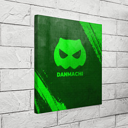Холст квадратный DanMachi - green gradient, цвет: 3D-принт — фото 2