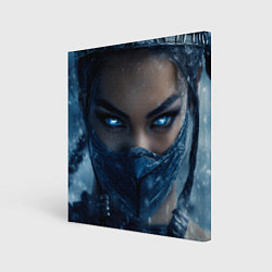 Холст квадратный Китана с ледяными глазами, цвет: 3D-принт