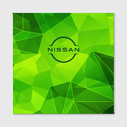 Холст квадратный Nissan green poly, цвет: 3D-принт — фото 2