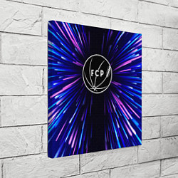 Холст квадратный Porto neon energy, цвет: 3D-принт — фото 2