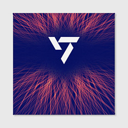 Холст квадратный Seventeen red energy, цвет: 3D-принт — фото 2