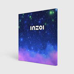 Холст квадратный Inzoi на звездном небе, цвет: 3D-принт
