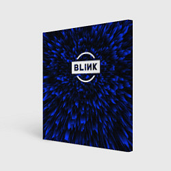 Холст квадратный Blackpink blue energy, цвет: 3D-принт