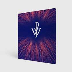 Холст квадратный Powerwolf red energy, цвет: 3D-принт