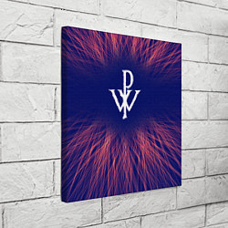 Холст квадратный Powerwolf red energy, цвет: 3D-принт — фото 2