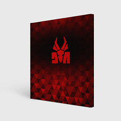Холст квадратный Die Antwoord red poly, цвет: 3D-принт
