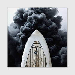 Холст квадратный Сапборд в черном дыму, цвет: 3D-принт — фото 2