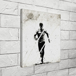 Холст квадратный Спринтер на белом, цвет: 3D-принт — фото 2