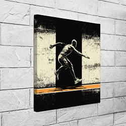 Холст квадратный Прыгун в длину, цвет: 3D-принт — фото 2