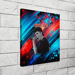 Холст квадратный Сектор Газа красно-синие краски, цвет: 3D-принт — фото 2