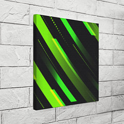 Холст квадратный Color black green, цвет: 3D-принт — фото 2