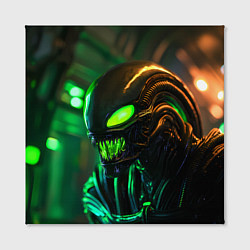 Холст квадратный Чужой с зелеными глазами, цвет: 3D-принт — фото 2