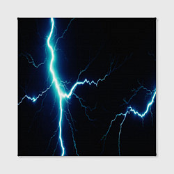 Холст квадратный Lightning light blue, цвет: 3D-принт — фото 2