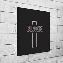 Холст квадратный Black - cross, цвет: 3D-принт — фото 2