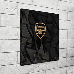 Холст квадратный Arsenal golden poly, цвет: 3D-принт — фото 2