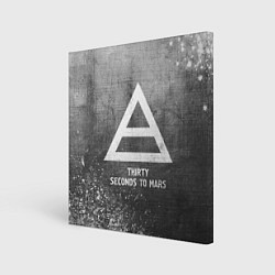 Картина квадратная Thirty Seconds to Mars - grey gradient