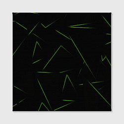 Холст квадратный Color green line, цвет: 3D-принт — фото 2