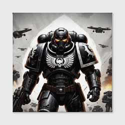 Холст квадратный Warhammer 40k космодесант, цвет: 3D-принт — фото 2
