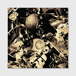 Холст квадратный Дарт Вейдер Йода Чубакка и другие из Star Wars, цвет: 3D-принт — фото 2