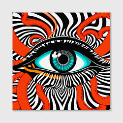 Холст квадратный Глаз, цвет: 3D-принт — фото 2