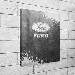 Холст квадратный Ford - grey gradient, цвет: 3D-принт — фото 2