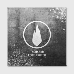 Холст квадратный Thousand Foot Krutch - grey gradient, цвет: 3D-принт — фото 2